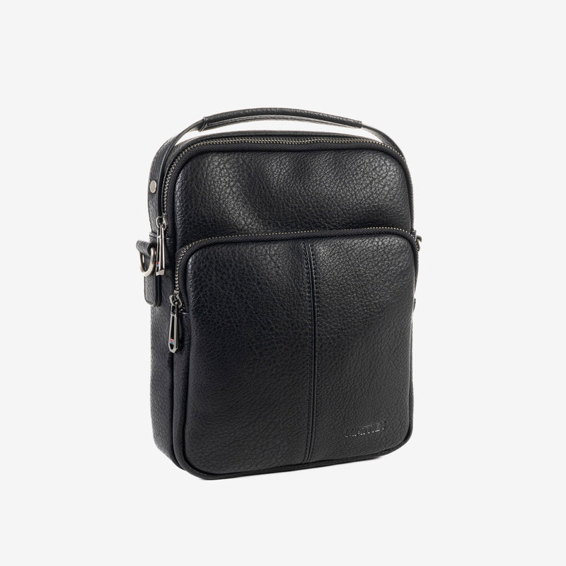 CROSSBODY BAG FOR MEN, COLOR Black, NEW NAPPA COLLECTION. 19x24x06 cm