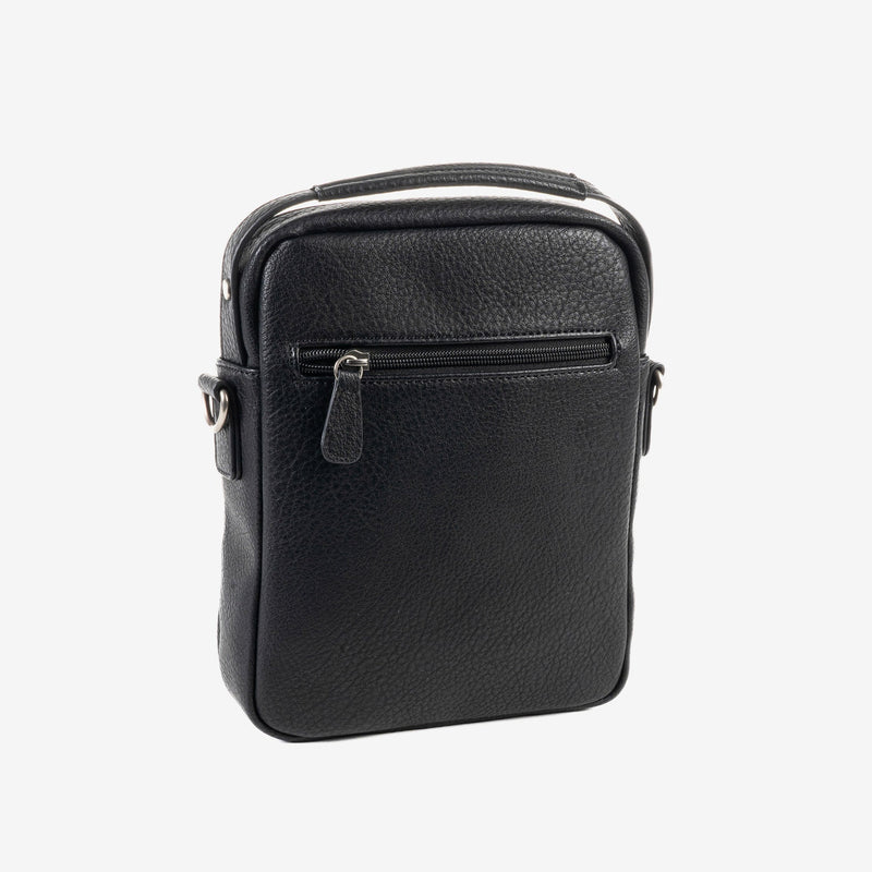 CROSSBODY BAG FOR MEN, COLOR Black, NEW NAPPA COLLECTION. 19x24x06 cm