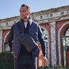 BOLSO BANDOLERA PARA HOMBRE, COLECCIÓN COATED NYLON. 19x27x7.5 cm