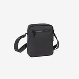 CROSSBODY BAG FOR MEN, COLOR Black, COATED NYLON COLLECTION. 17.5x22x07 cm