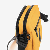 CROSSBODY BAG FOR MEN, Mustard color, COATED NYLON COLLECTION. 17.5x22x07 cm