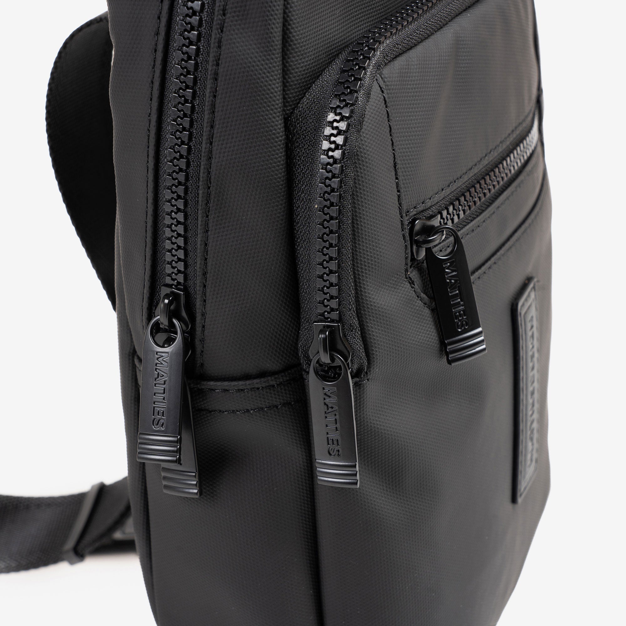 MEN'S CROSSBODY BAG, COLOR Black, COATED NYLON COLLECTION. 19x27x7.5 cm