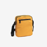 CROSSBODY BAG FOR MEN, MUSTARD COLOR, COATED NYLON COLLECTION. 21x26x07 cm