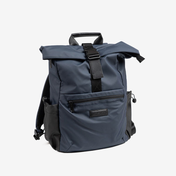 BACKPACK FOR MEN, COLOR Blue, COATED NYLON COLLECTION. 30x38x12 cm