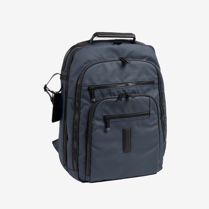 BACKPACK FOR MEN, COLOR Blue, COATED NYLON COLLECTION. 31x40x12.5 cm