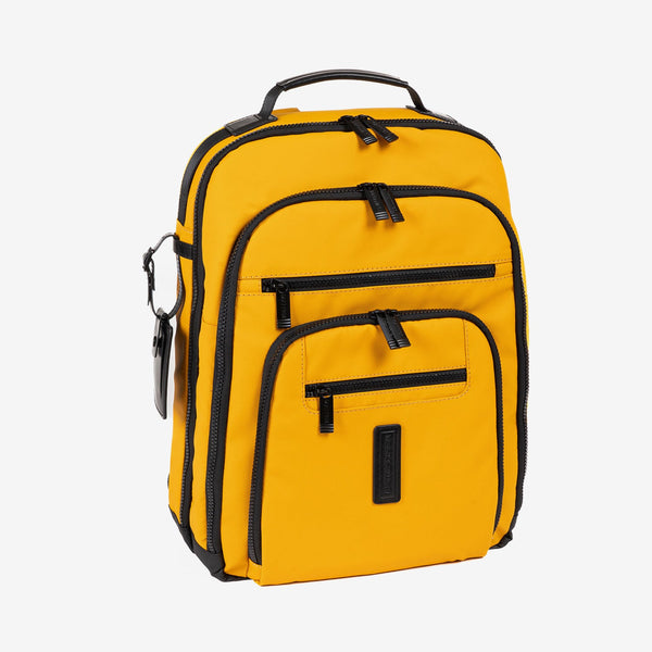 BACKPACK FOR MEN, COLOR Mustard, COATED NYLON COLLECTION. 31x40x12.5 cm