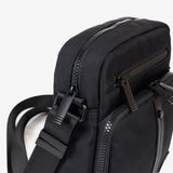 CROSSBODY BAG FOR MEN, COLOR Black, FABRIC COLLECTION. 19x23x06 cm