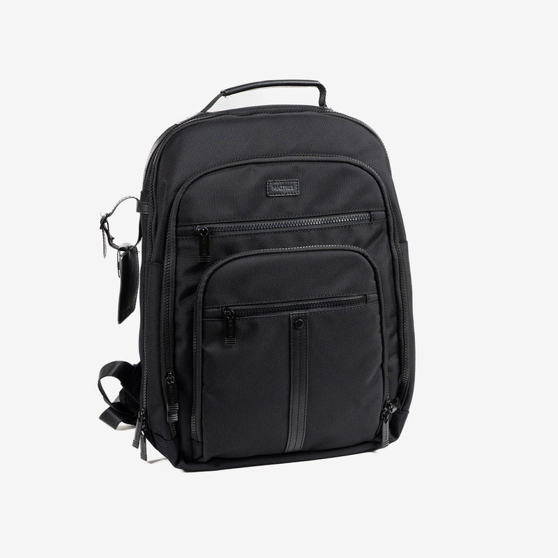 BACKPACK FOR MEN, COLOR Black, COLLECTION FABRIC. 31x40x12.5 cm