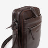 BOLSO BANDOLERA PARA HOMBRE, COLECCIÓN COW SILKY/LEATHER. 19x24 cm