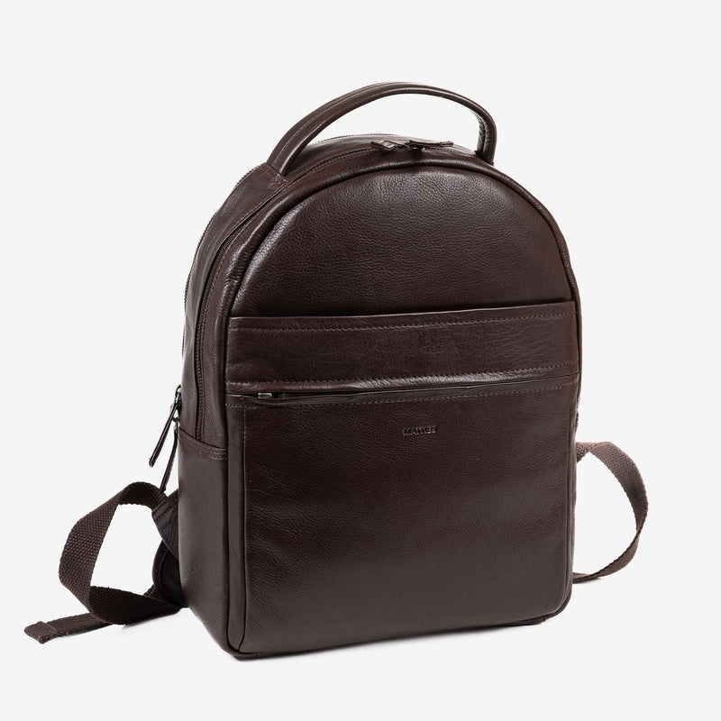 MOCHILA PARA HOMBRE, COLOR Marrón, COLECCIÓN COW SILKY/LEATHER. 30x37 cm