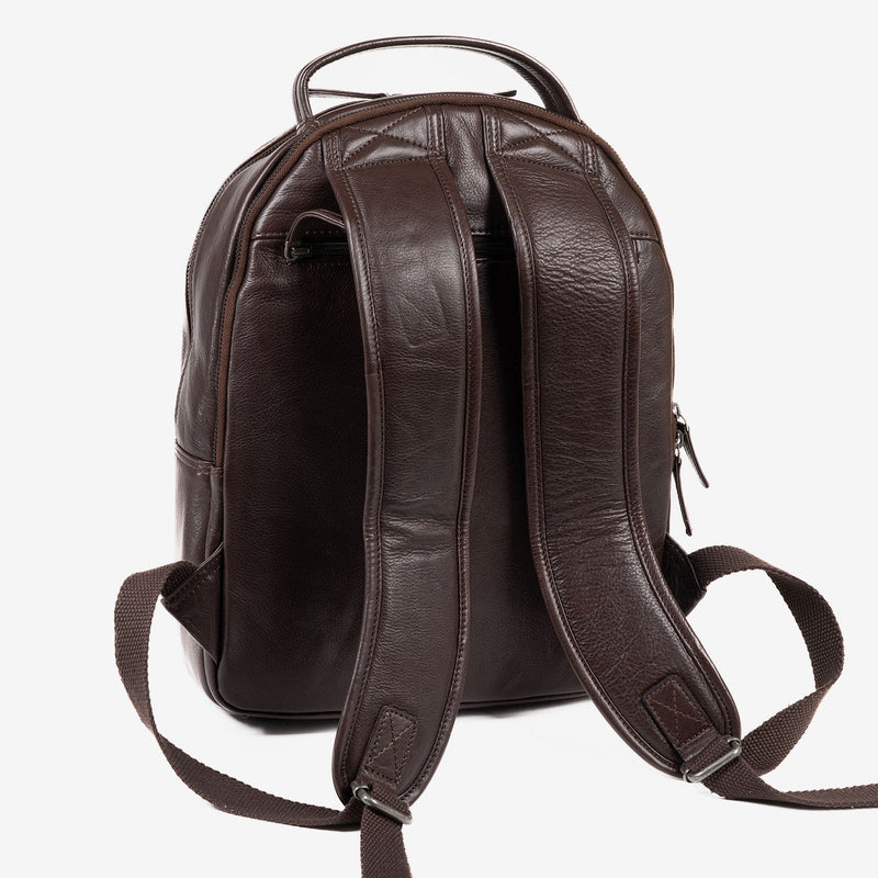 MOCHILA PARA HOMBRE, COLOR Marrón, COLECCIÓN COW SILKY/LEATHER. 30x37 cm