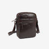 BOLSO BANDOLERA PARA HOMBRE, COLECCIÓN COW SILKY/LEATHER. 21x26.5x5.5 cm