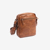 Men's crossbody bag, black color, Classic Sport Series. 19x23 cm