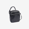 Men's crossbody bag, black color, Classic Sport Series. 19x23 cm