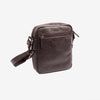 Men's crossbody bag, black color, Classic Sport Series. 19x23 cm