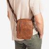 Bolso bandolera para hombre, Serie Classic Sport. 17x22 cm
