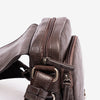 Men's crossbody bag, leather color, Classic Sport Series. 14x16 cm