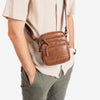 Bolso bandolera para hombre, Serie Classic Sport. 15x18 cm
