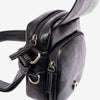 Men's crossbody bag, leather color, Classic Sport Series. 13.5x16 cm