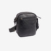 Men's crossbody bag, brown color, Youth Series. 17x22 cm
