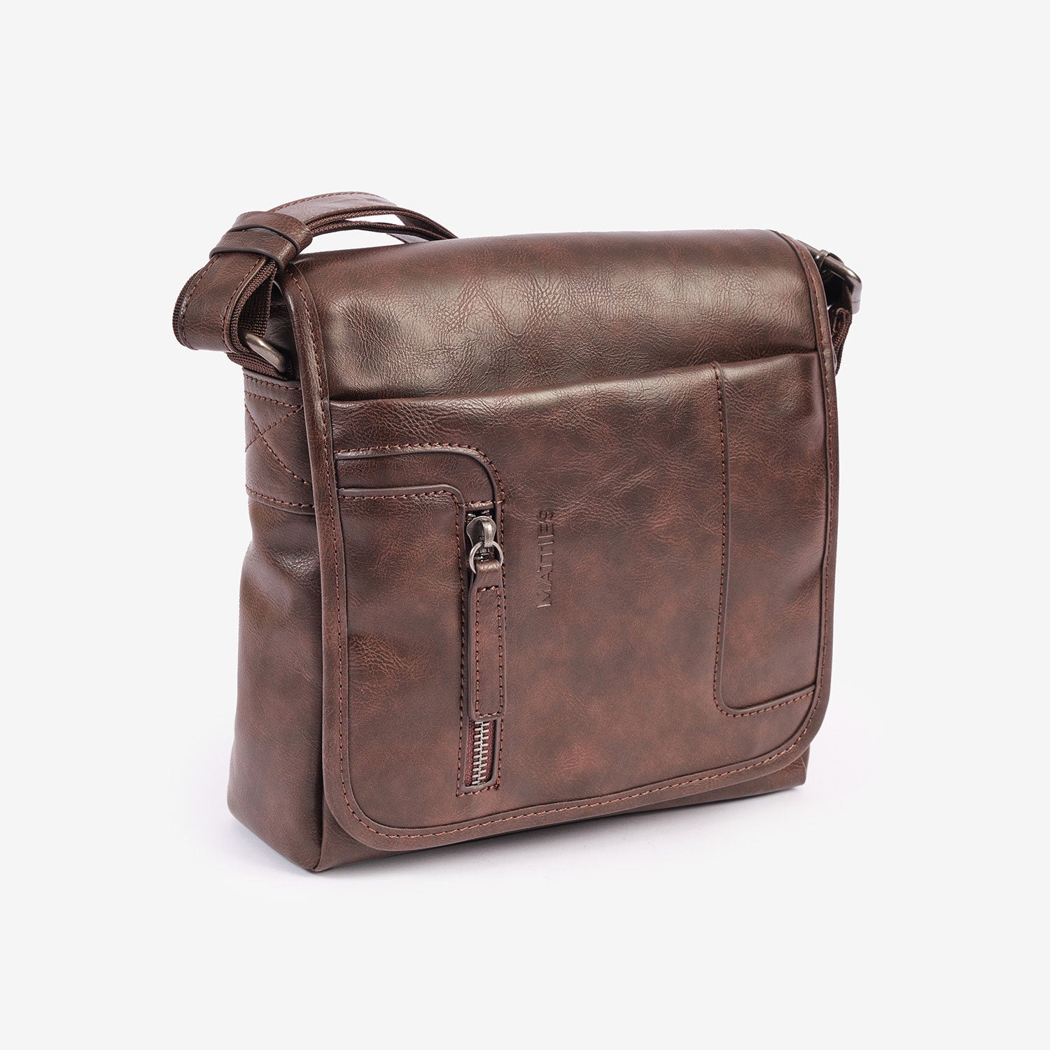 Bolso bandolera para hombre, Serie Juvenil. 21x22x07 cm