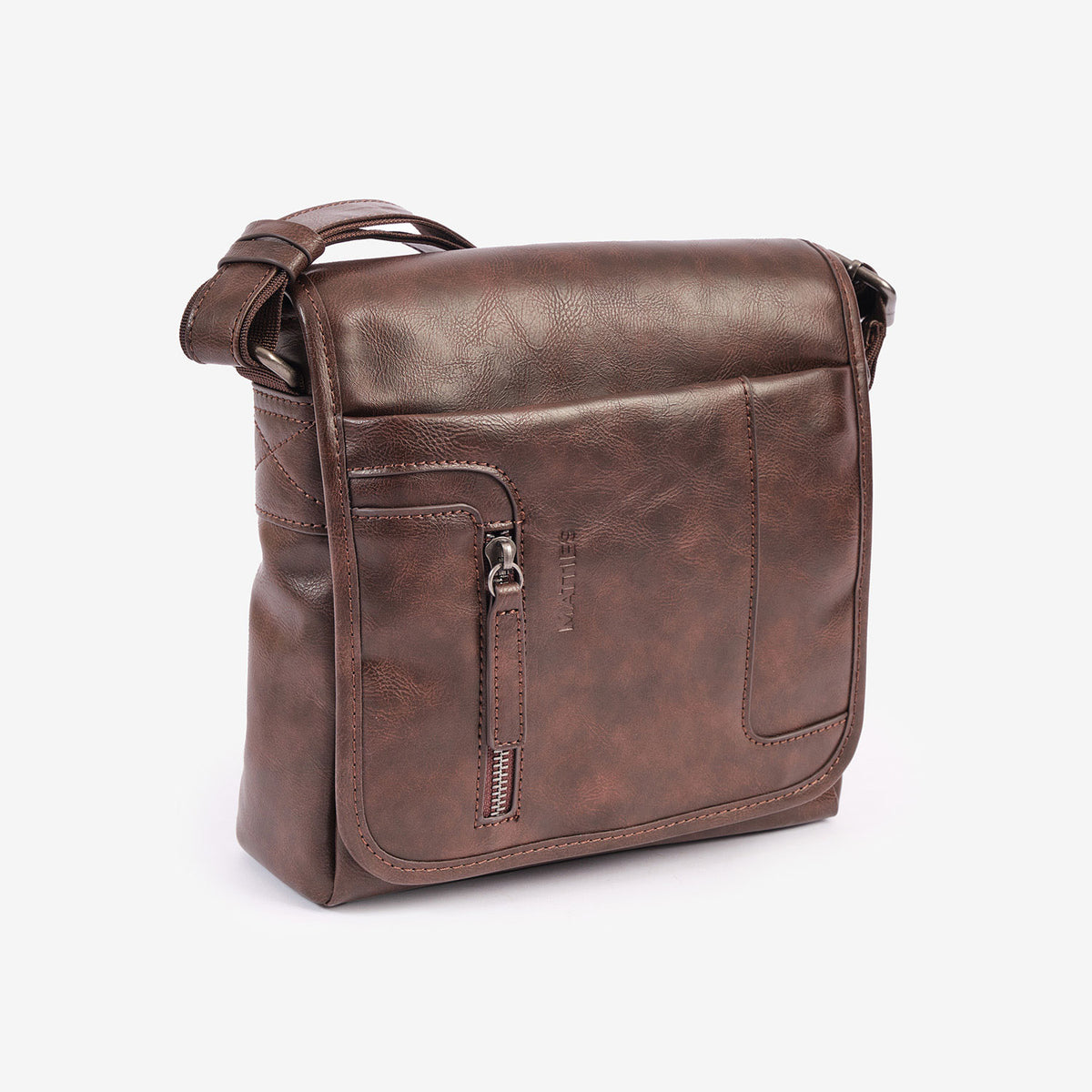 Bolso bandolera para hombre, Serie Juvenil. 21x22x07 cm
