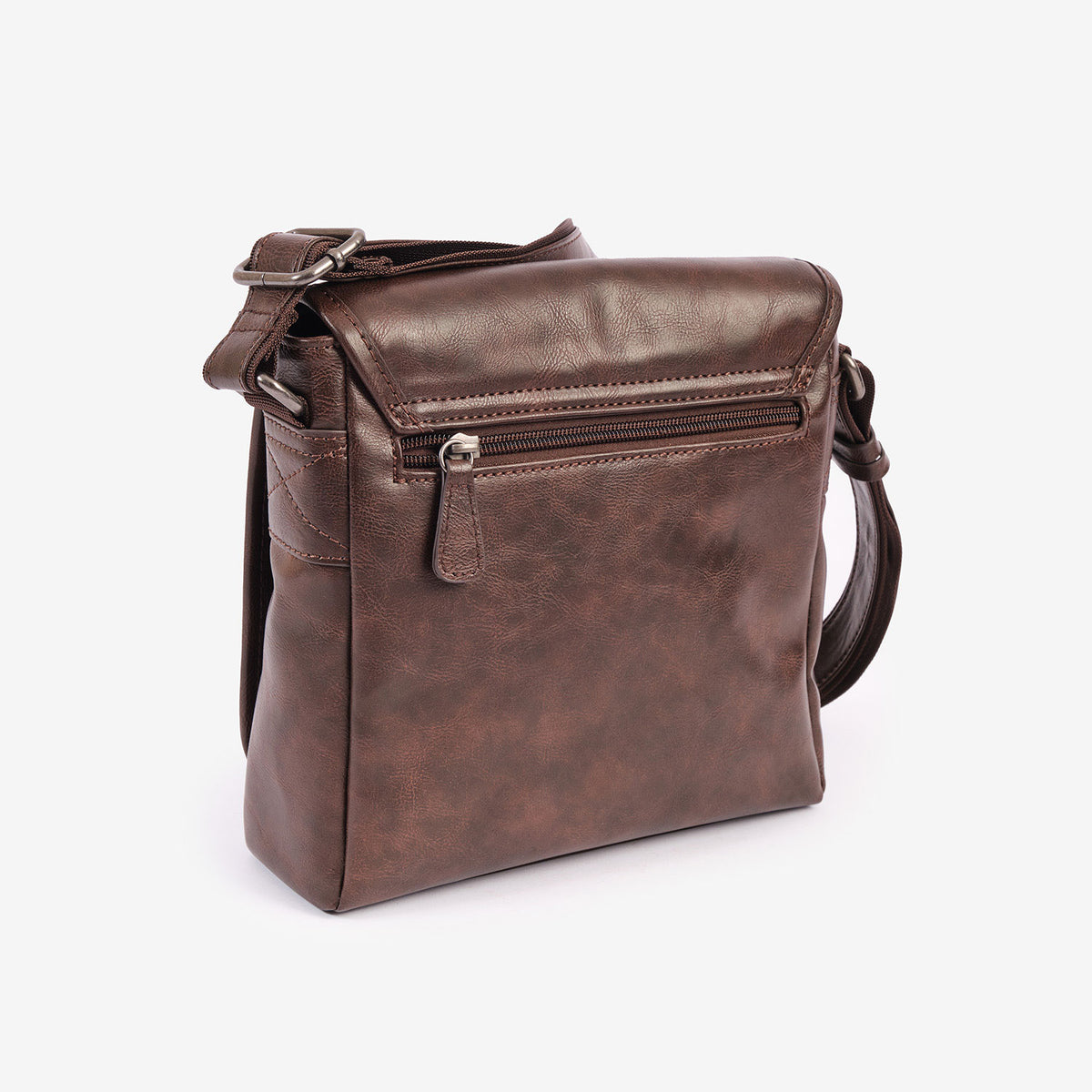 Bolso bandolera para hombre, Serie Juvenil. 21x22x07 cm