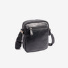 Men's crossbody bag, brown color, Youth Series. 17x22 cm