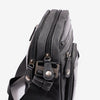 Men's crossbody bag, brown color, Youth Series. 17x22 cm