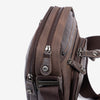 Men's crossbody bag, brown color, Youth Series. 17x22 cm
