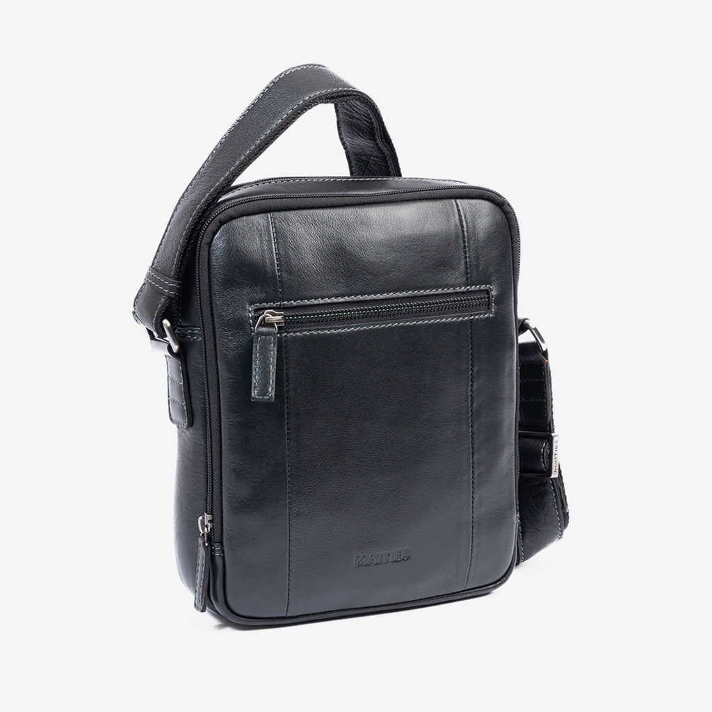 Bolso bandolera para hombre , Serie Pioneer Leather. 19x25 cm