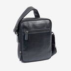 Bolso bandolera para hombre , Serie Pioneer Leather. 19x25 cm
