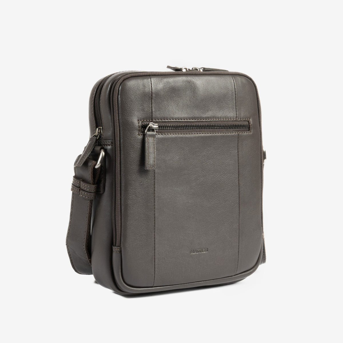 Bolso bandolera para hombre , Serie Pioneer Leather. 19x25 cm