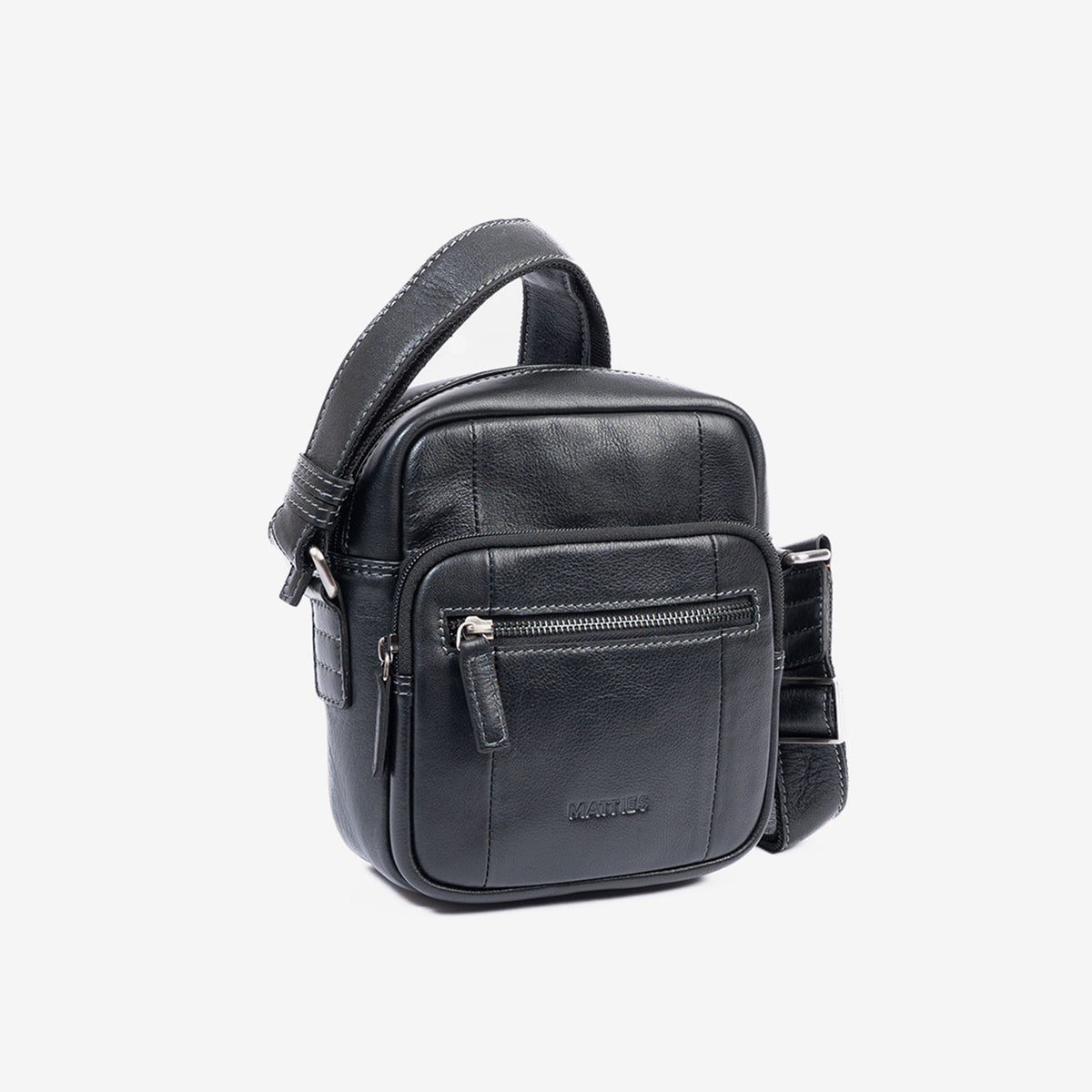 Bolso bandolera para hombre , Serie Pioneer Leather. 16x19 cm