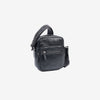 Bolso bandolera para hombre , color negro, Serie Pioneer Leather. 16x19 cm