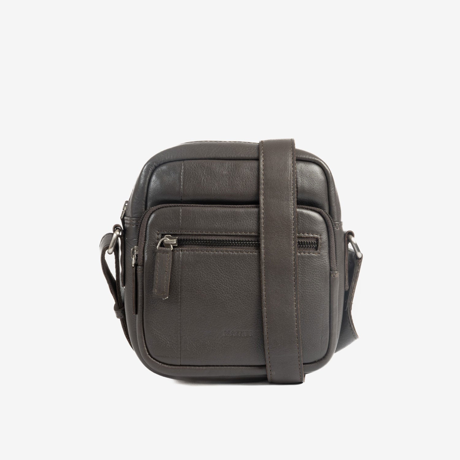Bolso bandolera para hombre , Serie Pioneer Leather. 16x19 cm
