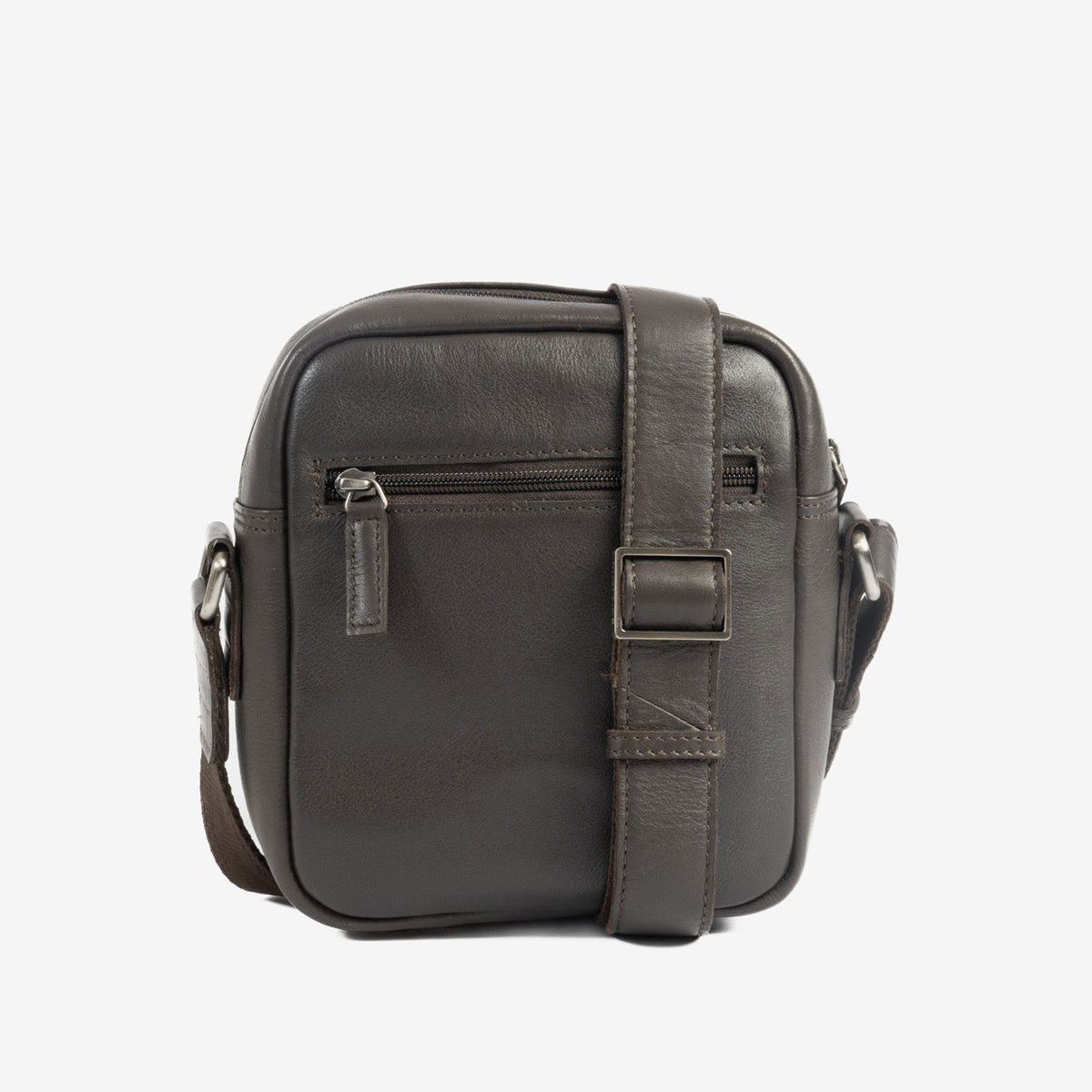 Bolso bandolera para hombre , Serie Pioneer Leather. 16x19 cm