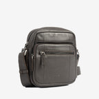 Bolso bandolera para hombre , Serie Pioneer Leather. 16x19 cm