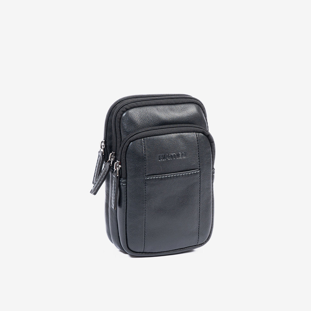 Bolso bandolera para hombre , Serie Pioneer Leather. 11x19 cm