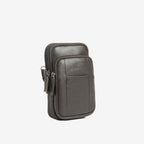 Bolso bandolera para hombre , Serie Pioneer Leather. 11x19 cm