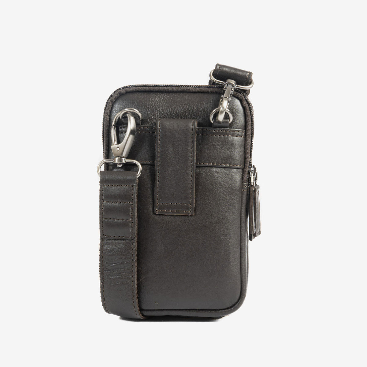 Bolso bandolera para hombre , Serie Pioneer Leather. 11x19 cm
