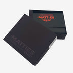 Billetero de piel para hombre, color café, Serie spongy/leather. 12x9.5 cm - Matties Bags