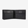 Billetero de piel para hombre, color negro, Serie colores/leather. 10.5x8 cm - Matties Bags