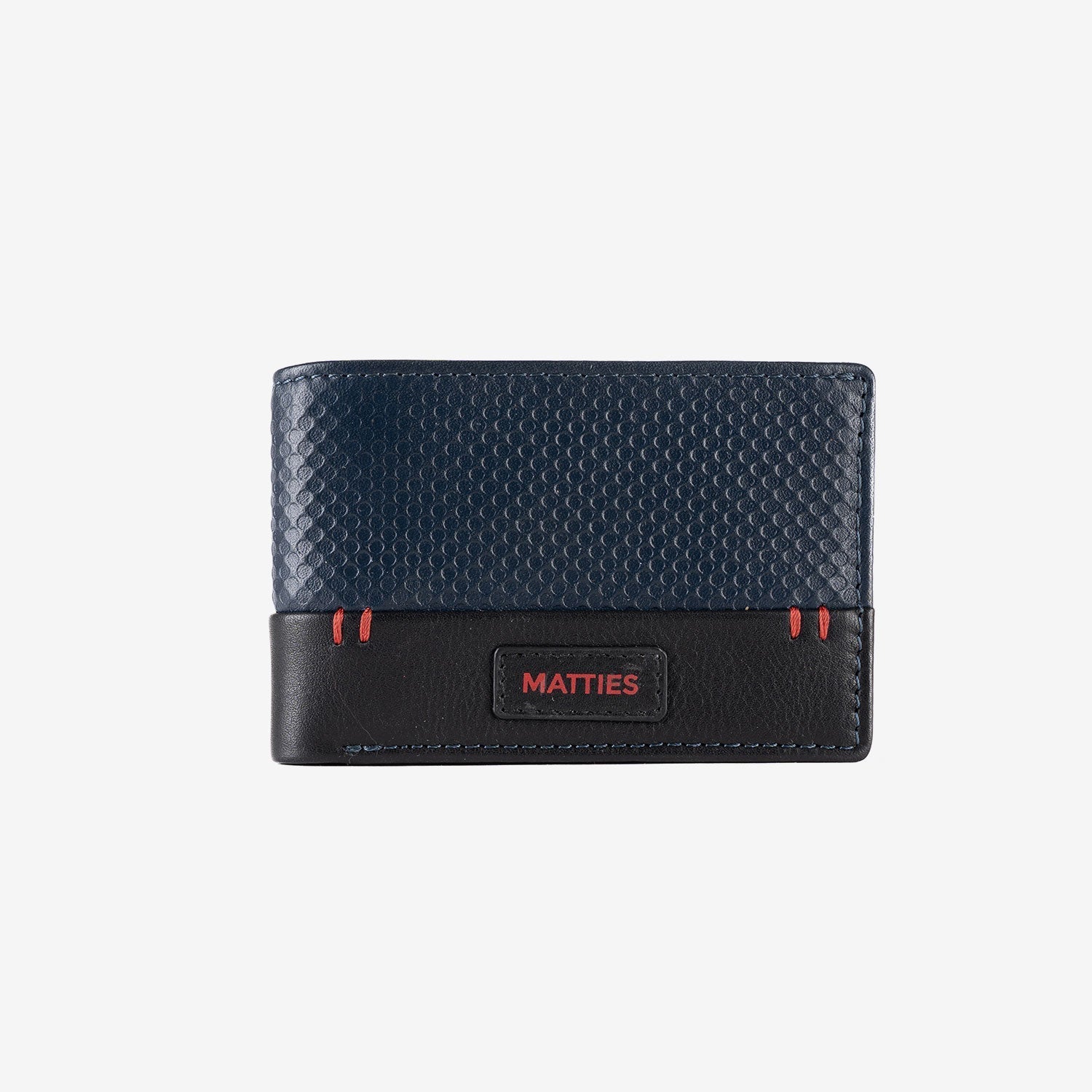 Billetero de piel para hombre, Serie grabada/leather. 10.5x6.5 cm - Matties Bags