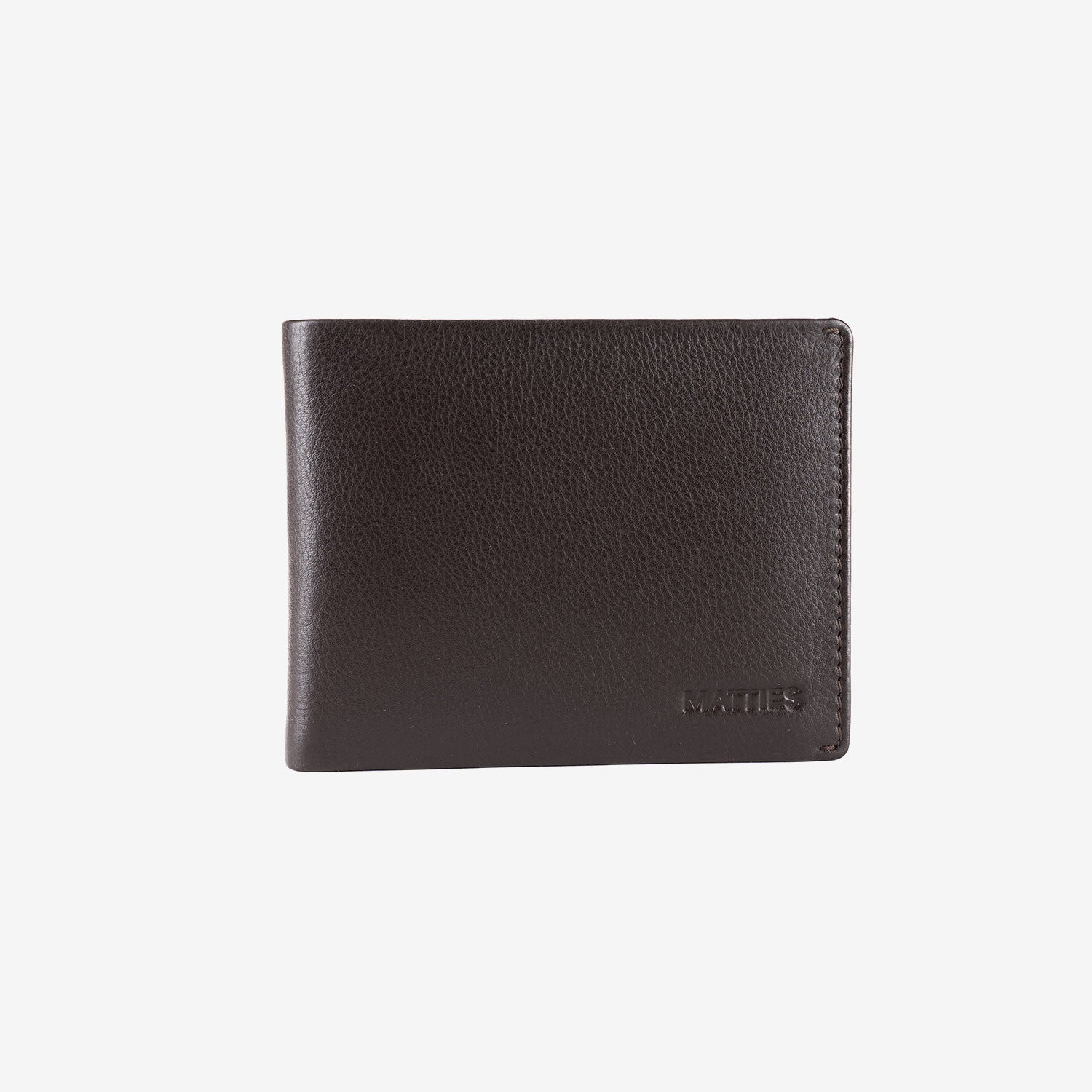 Billetero de piel para hombre, Serie spongy/leather. 12x9 cm - Matties Bags