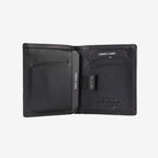 Billetero de piel para hombre, Serie spongy/leather. 9x10.5 cm - Matties Bags