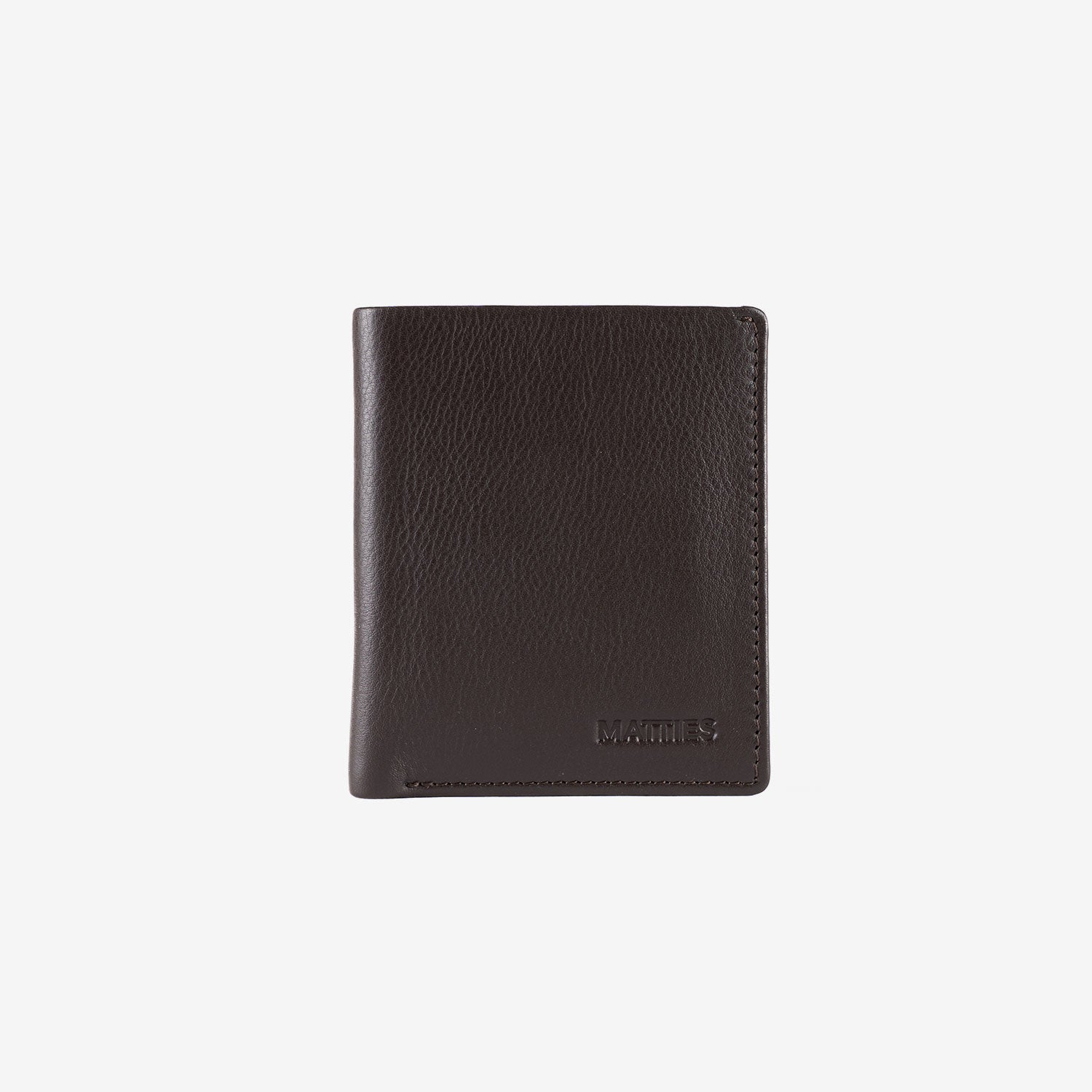 Billetero de piel para hombre, Serie spongy/leather. 9x10.5 cm - Matties Bags
