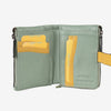 Billetero de piel para mujer, Serie laser leather. 12.5x09 cm - Matties Bags