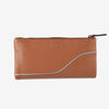 Billetero de piel para mujer, Serie line leather. 19.5x10 cm - Matties Bags