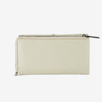 Billetero de piel para mujer, Serie stitch leather. 19x10 cm - Matties Bags
